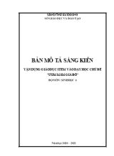 Sáng kiến kinh nghiệm Vận dụng giáo dục stem vào dạy học chủ đề ươm mầm giá đỗ bộ môn Sinh học 6